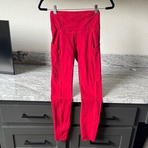 lululemon athletica Red Leggings